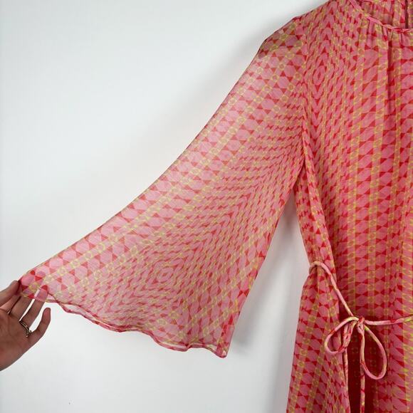 NWT MISA Petra Pink Long Sleeve Mini Dress - Picture 9 of 11